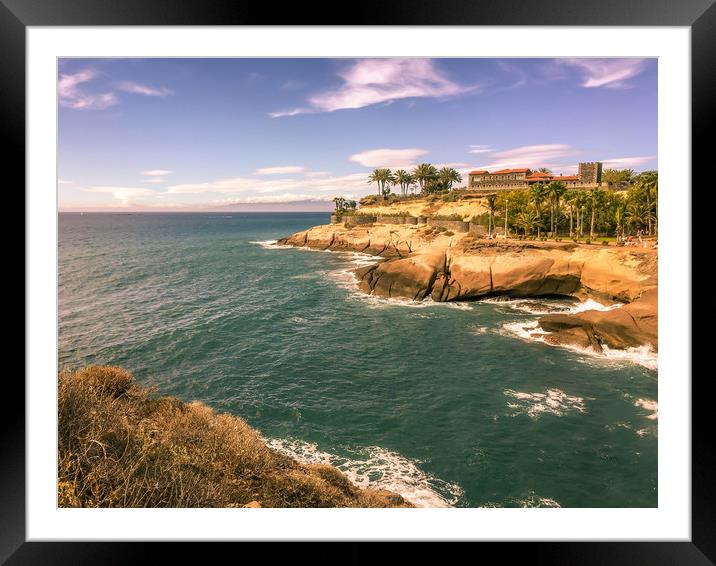Photo's of Tenerife The bay Costa Adeje Framed Mounted Print by Naylor's Photography