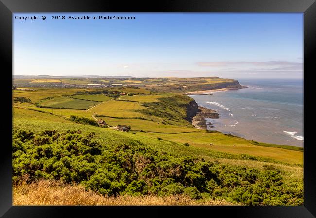 The view from Boulby cliffs Framed Print by keith sayer