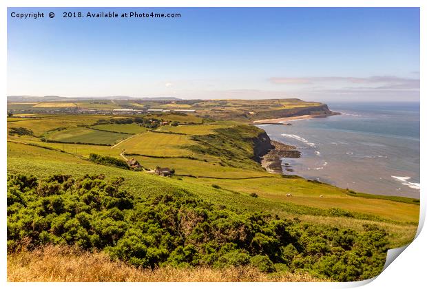The view from Boulby cliffs Print by keith sayer