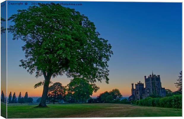 Sunrise at Butleigh Court Somerset Uk Canvas Print by Will Badman