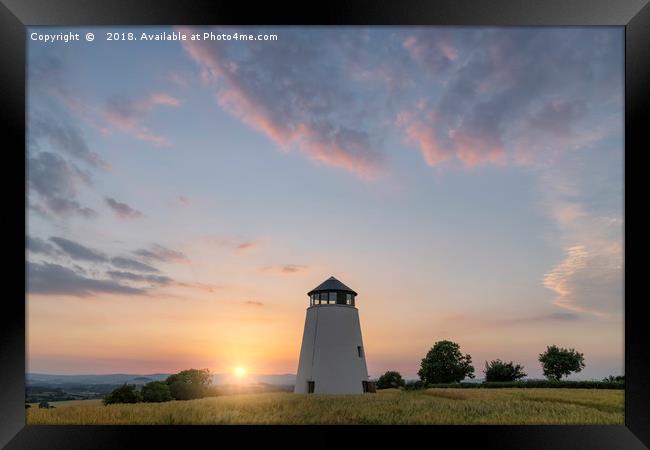 The Windmill, Long Barrow, Devon Framed Print by K7 Photography