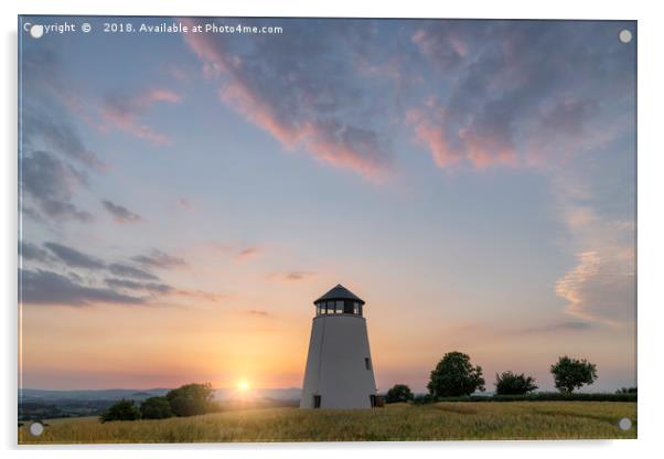 The Windmill, Long Barrow, Devon Acrylic by K7 Photography