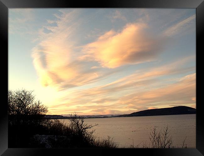 Clouds Over Water Framed Print by Nigel G Owen