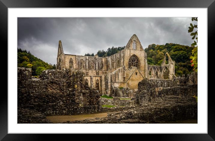 Tintern Abbey Framed Mounted Print by Mike Lanning