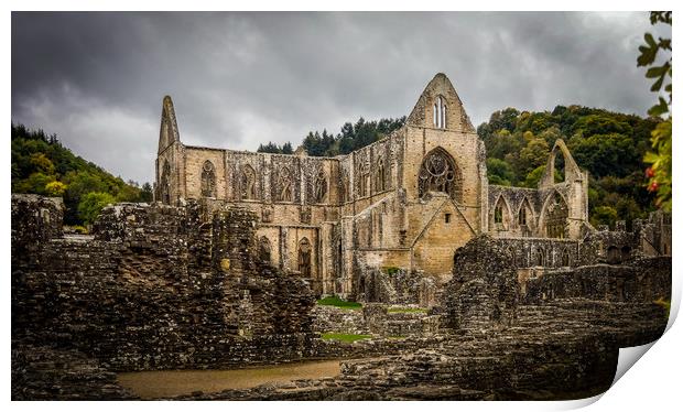 Tintern Abbey Print by Mike Lanning