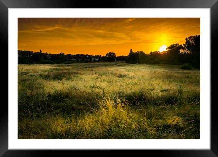 Sunset at East Wickham Framed Mounted Print by Mike Lanning