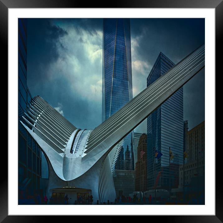 The Oculus On A Dark And Cloudy Day Framed Mounted Print by Chris Lord