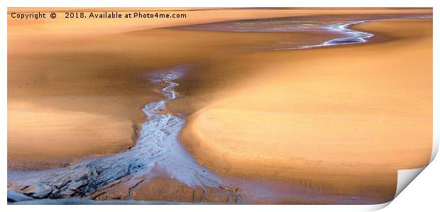 LOW TIDE AT CAMBER SANDS, E. SUSSEX Print by Tony Sharp LRPS CPAGB