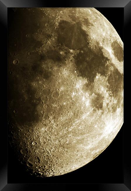 The Moon Framed Print by stephen walton