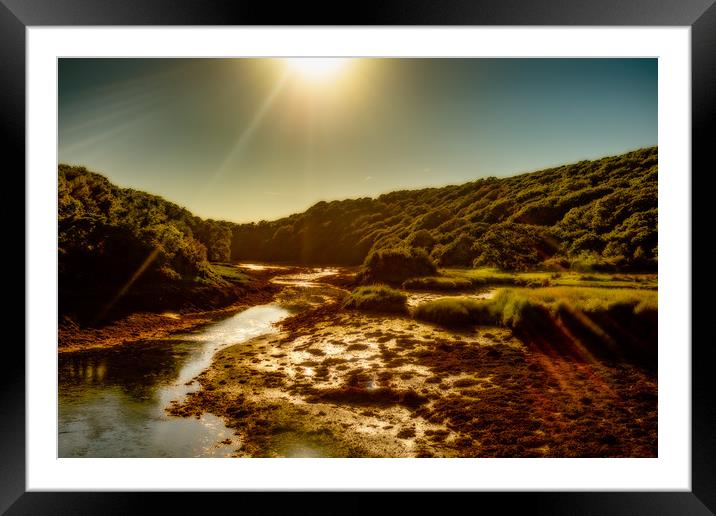 Cresswell Quay, Pembrokeshire, Wales, UK Framed Mounted Print by Mark Llewellyn