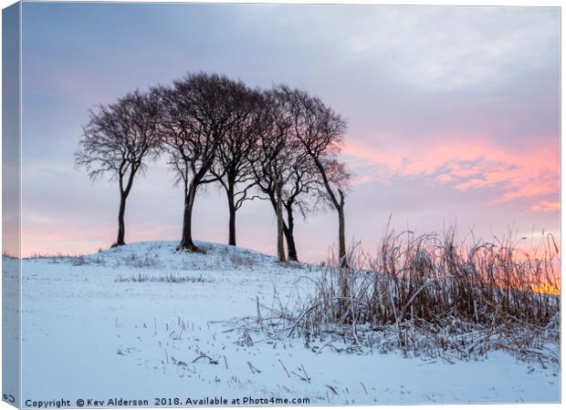 The Mellowing Freeze Canvas Print by Kev Alderson