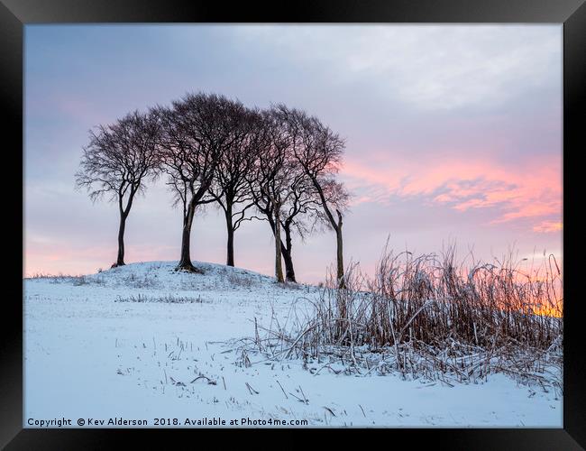 The Mellowing Freeze Framed Print by Kev Alderson