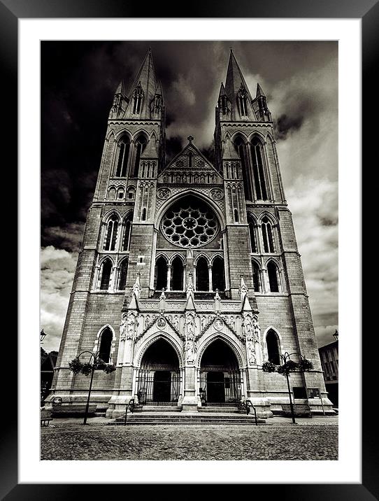 Truro Cathedral Framed Mounted Print by colin ashworth