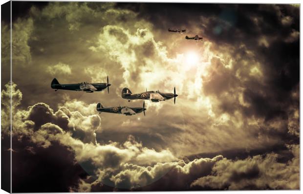 Above the Clouds Canvas Print by Peter Anthony Rollings