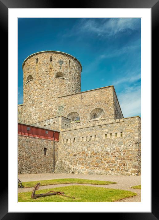 Carlsten Fortress in Sweden Framed Mounted Print by Antony McAulay