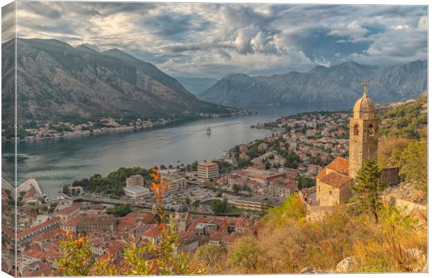 Kotor Church of Our Lady of Remedy Landscape Canvas Print by Antony McAulay