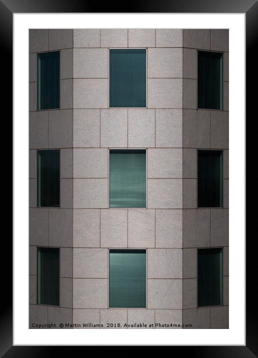 Architecture details, Birmingham, Alabama Framed Mounted Print by Martin Williams