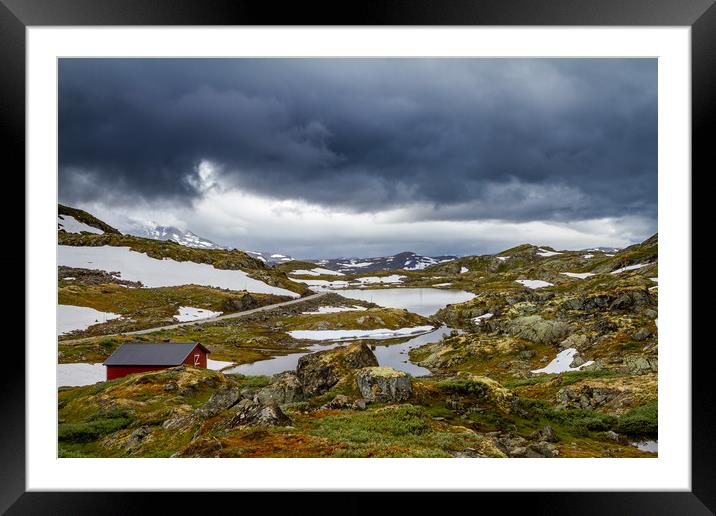 National park Jotunheimen in Sweden Framed Mounted Print by Hamperium Photography