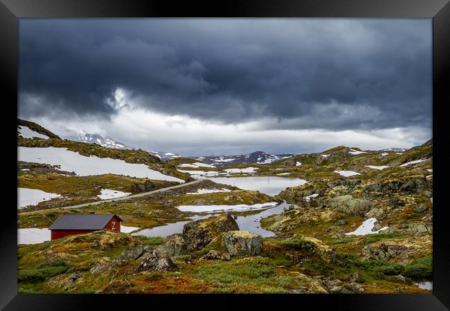 National park Jotunheimen in Sweden Framed Print by Hamperium Photography