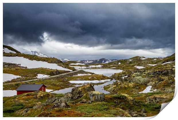 National park Jotunheimen in Sweden Print by Hamperium Photography