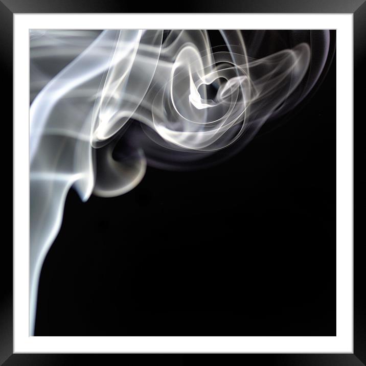Smoke Framed Mounted Print by Stuart Reid