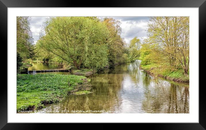 Where rivers meet Framed Mounted Print by Alan Tunnicliffe