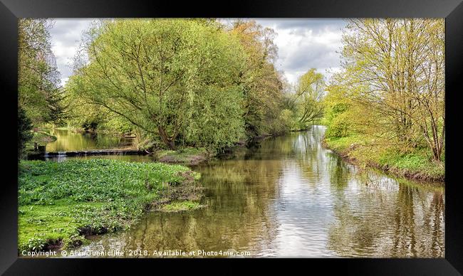Where rivers meet Framed Print by Alan Tunnicliffe