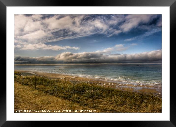 North sea clouds Framed Mounted Print by PAUL OLBISON
