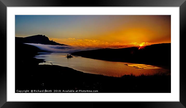 Sunrise at Storr Lochs Framed Mounted Print by Richard Smith