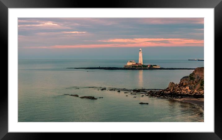 Evening draws to a close for St Mary Framed Mounted Print by Naylor's Photography