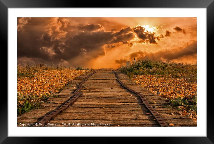 The Path To Where? Framed Mounted Print by Scott Stevens