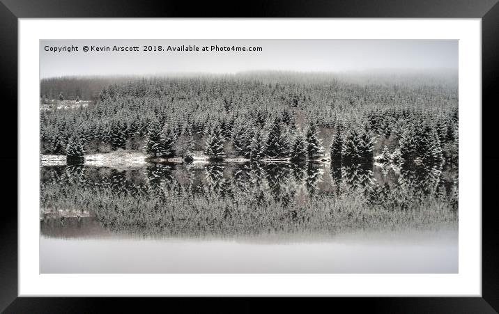 Llwyn-on Reservoir Framed Mounted Print by Kevin Arscott