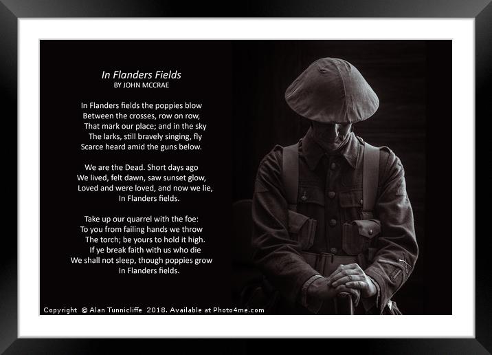 In Flanders Fields Framed Mounted Print by Alan Tunnicliffe