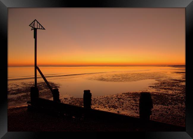 Sunset Hayling Island Framed Print by Nick Keown