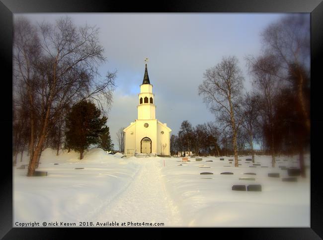 Alta Church in Norway Framed Print by Nick Keown