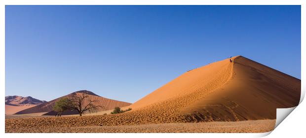 Dune 45 Winter landscape Sossusvlei, Namibia Print by Childa Santrucek