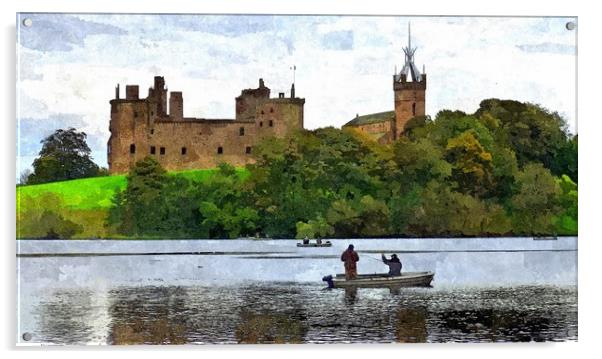 linlithgow palace Acrylic by dale rys (LP)