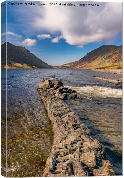 Llyn Cowlyd Snowdonia Canvas Print by Adrian Evans