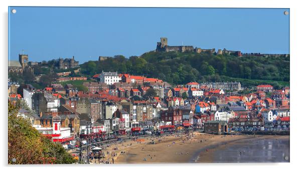 Scarborough Yorkshire UK Acrylic by Irene Burdell