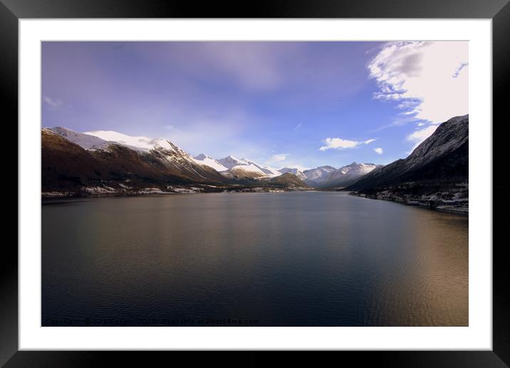 Fjord Norway Framed Mounted Print by Nick Keown