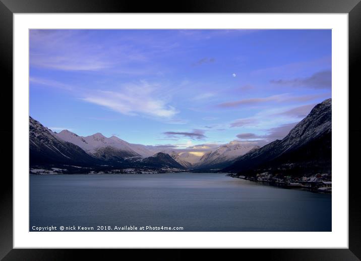 Fjord Norway Framed Mounted Print by Nick Keown
