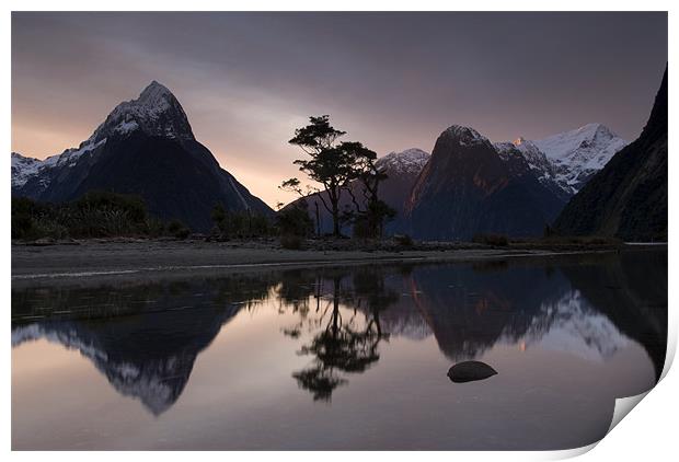 Milford Sound Print by Michael Treloar