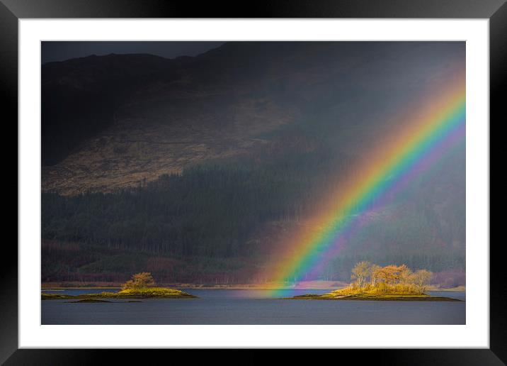 Ballachulish Rainbow Framed Mounted Print by Frank Heumann