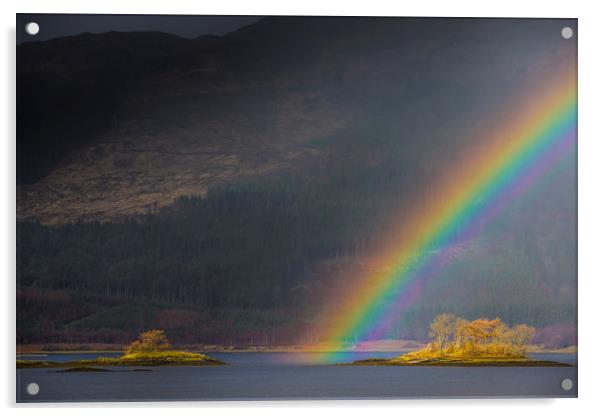Ballachulish Rainbow Acrylic by Frank Heumann