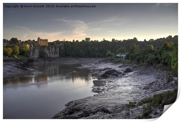 Chepstow Castle, South Wales Print by Kevin Arscott