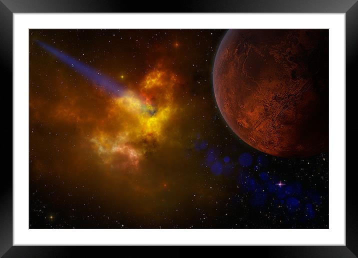 Red Planet Framed Mounted Print by Ann Garrett