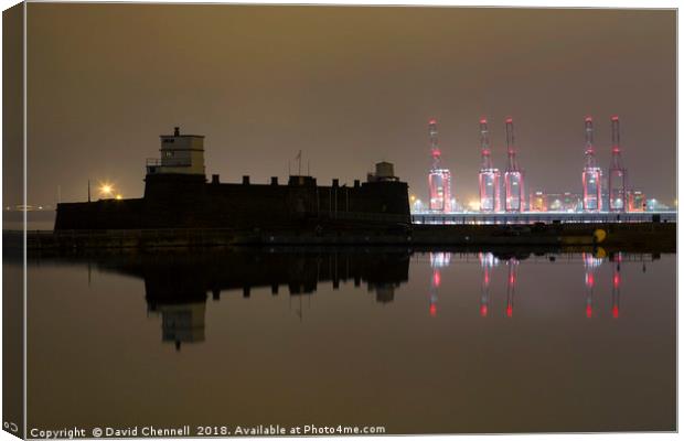 Fort Perch Rock  Canvas Print by David Chennell