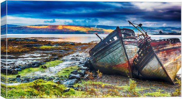 Ghost Ships Canvas Print by Douglas Milne