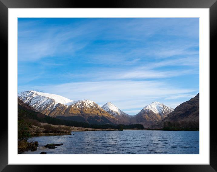 Lochan Urr on a spring day. Framed Mounted Print by Tommy Dickson
