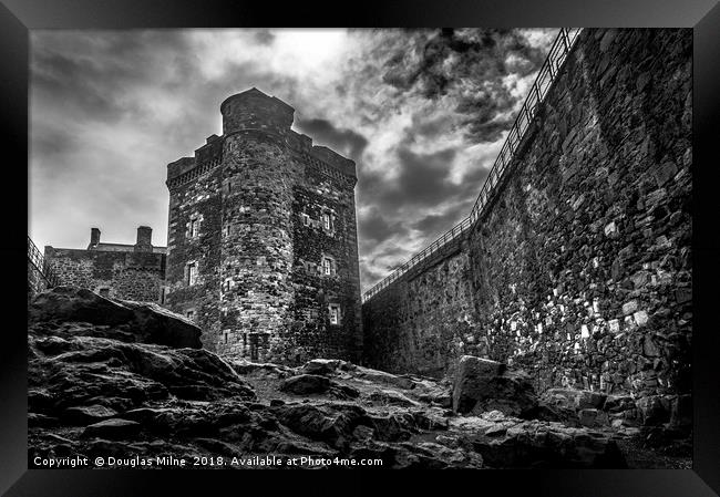 Blackness Castle Framed Print by Douglas Milne